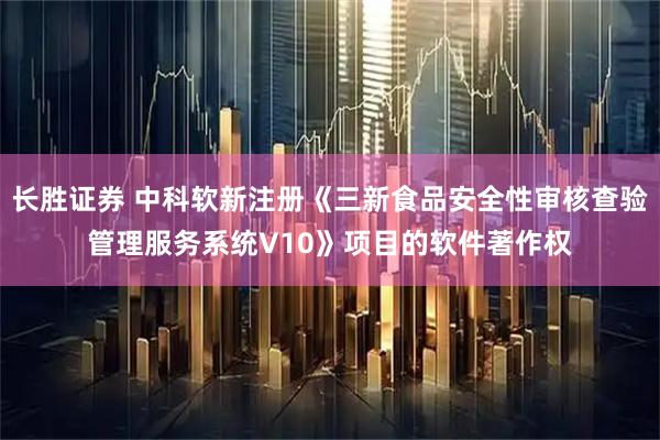 长胜证券 中科软新注册《三新食品安全性审核查验管理服务系统V10》项目的软件著作权